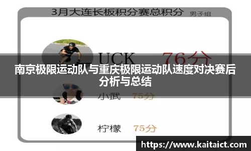 南京极限运动队与重庆极限运动队速度对决赛后分析与总结